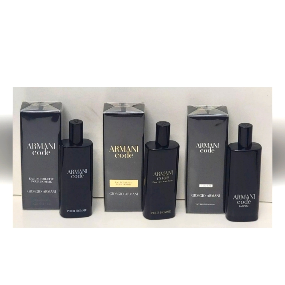 CODE TRAVEL BUNDLE FOR MEN Giorgio Armani EDT, EDP, PARFUM